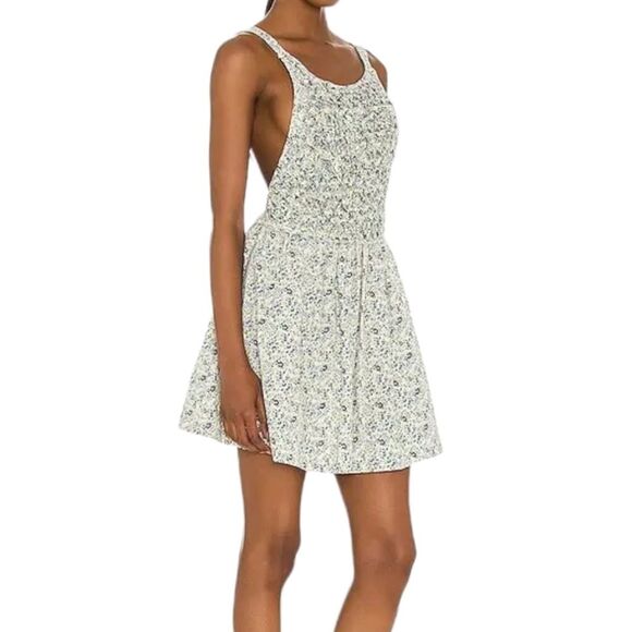 FREE‎ PEOPLE Petunia Cotton Mini Dress Sz MEDIUM - Picture 8 of 13
